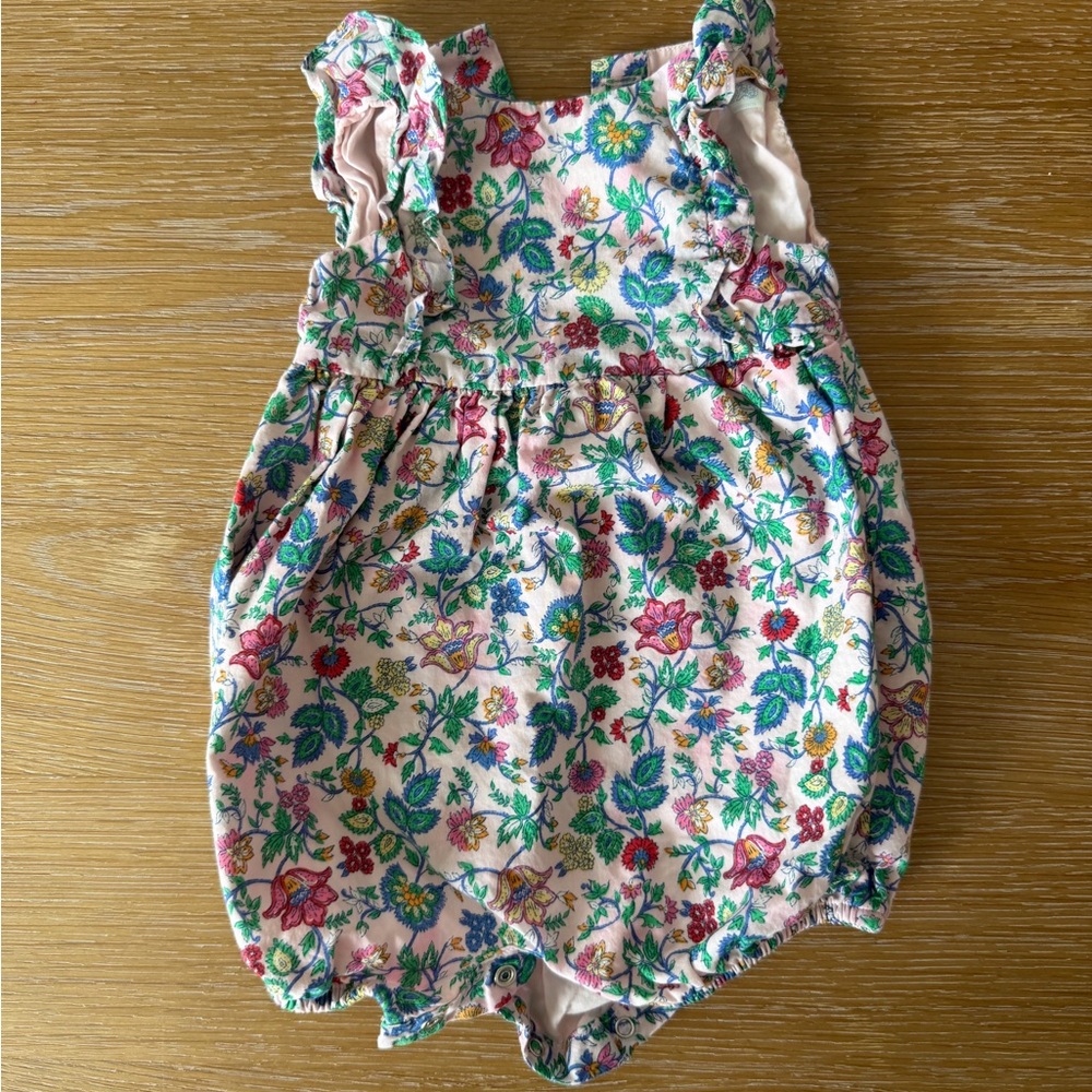 Ralph Lauren Floral Kids One Piece - Pink and Green